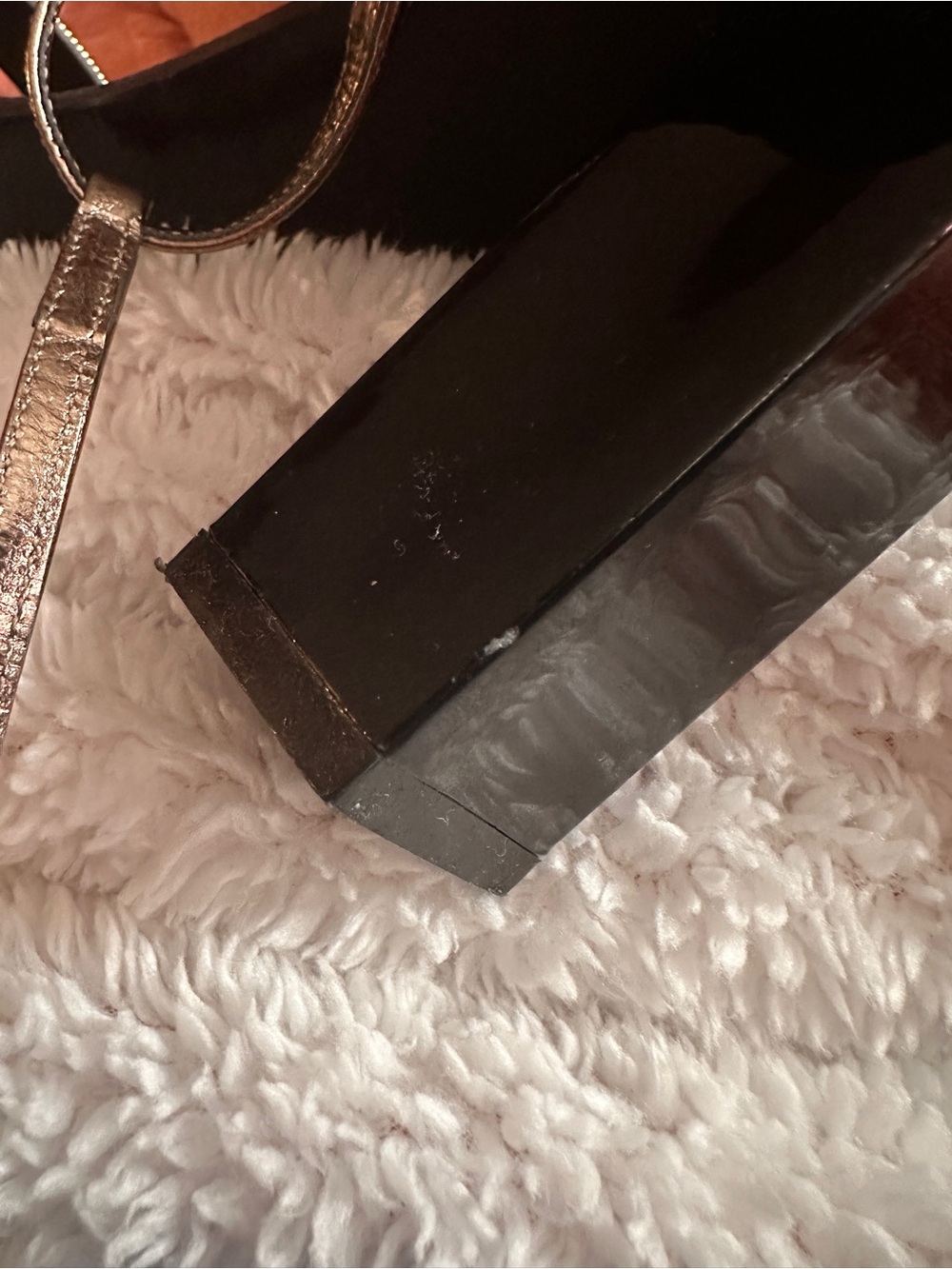 YSL Silver Chain Strappy Sandals 6.5 | Yves Saint Laurent Metallic Heels - Picture 12 of 12